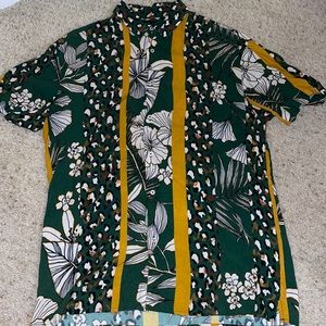 Zara Relaxed Fit Button Up